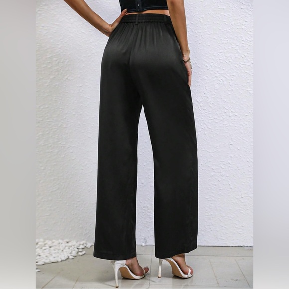 High Waisted Wide Leg Pleated Dress Pants NIP - Picture 2 of 10